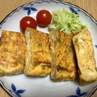 栄養たっぷり♪納豆と長ネギの卵焼き☆彡